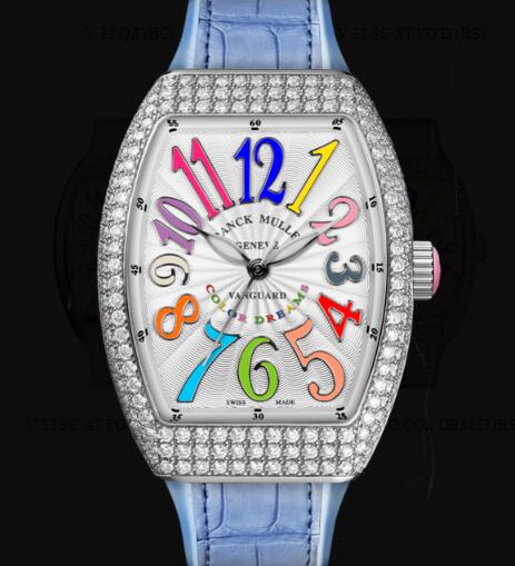 Review Franck Muller Vanguard Lady Classic Replica Watch Cheap Price V 32 SC AT FO COL DRM D (RS) OG - Click Image to Close